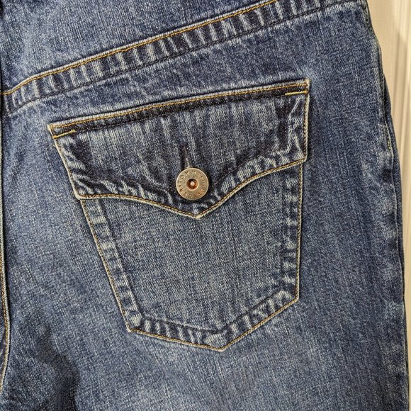 Tommy Hilfiger Y2K 2004 Hipster Boot Front Patch Pocket Back Flap Pocket - 14* - Picture 8 of 11